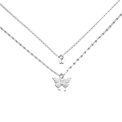 Title 1, Gold Plated Double Butterfly Necklace Fashion J...