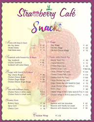 Strawberry Cafe menu 1