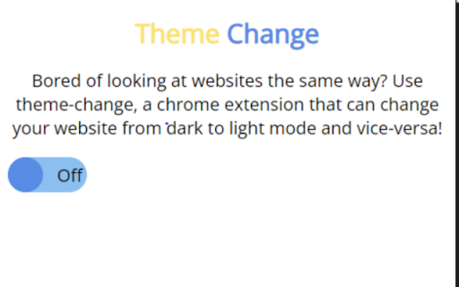 Theme Change Extension