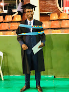 Dumisani Ngobese at his graduation ceremony on Thursday.