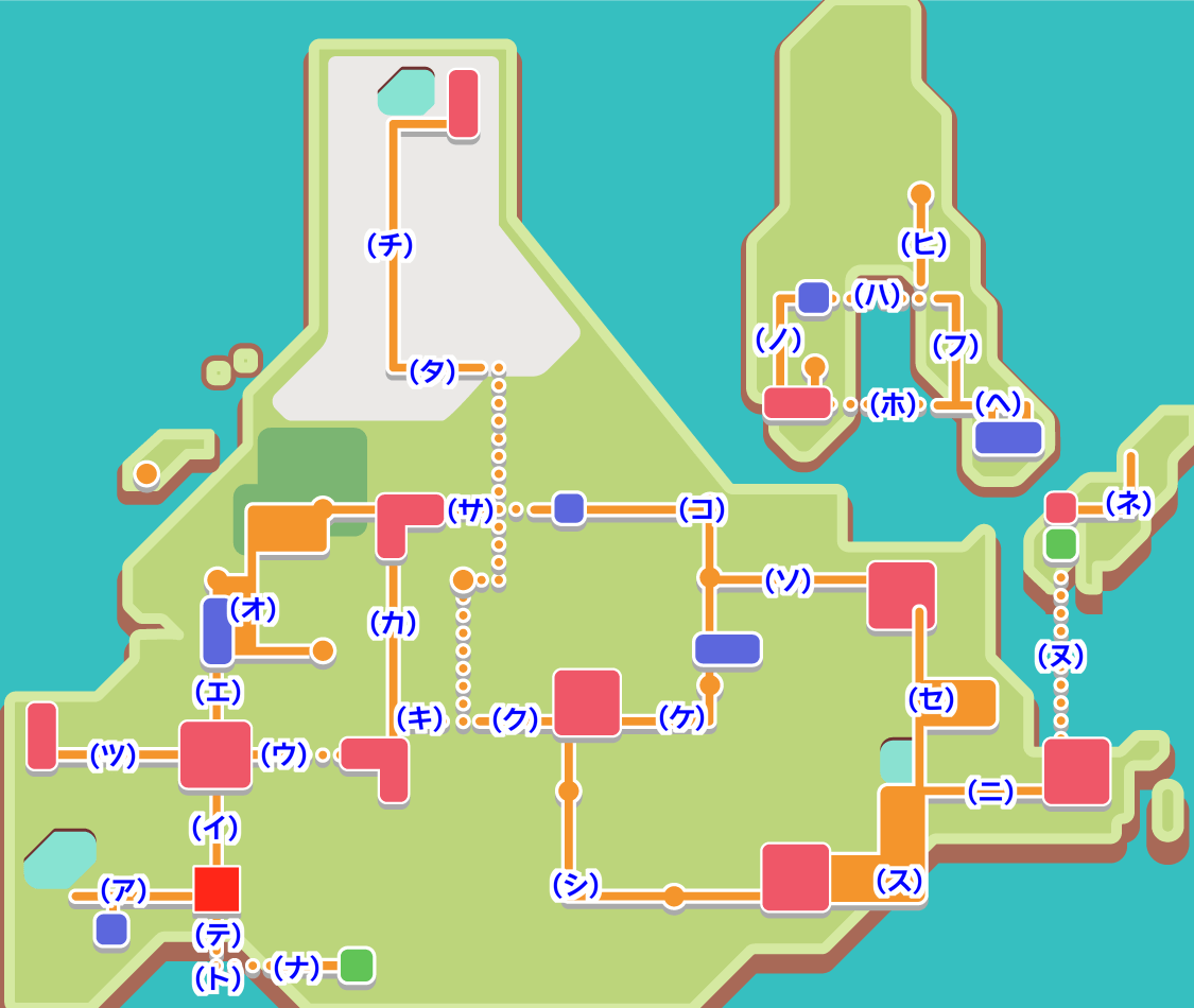 ポケモンダイパリメイク シンオウ地方の全体マップ sp 神ゲー攻略