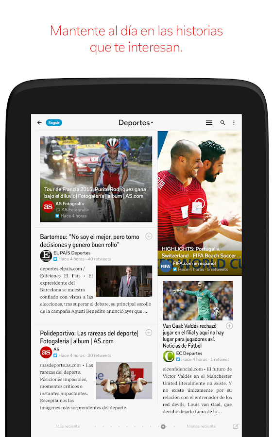   Flipboard: captura de pantalla 