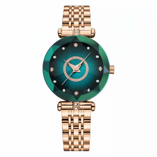 Title 5, Womens Crystal Simple Steel Band Watch. Everyd...