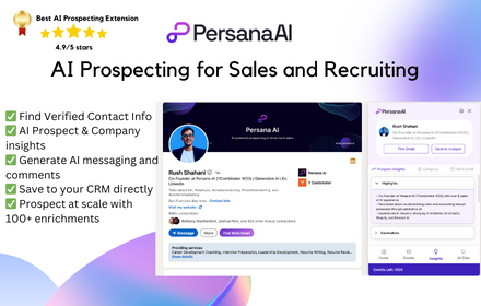 Persana: AI on LinkedIn & B2B Contact Info small promo image