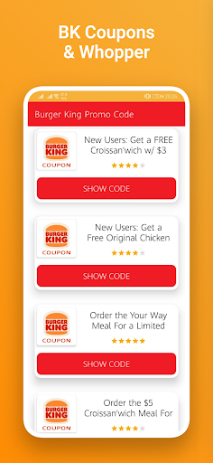 Screenshot coupon king burger - whopper 2