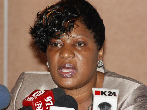 A file photo of former Kasarani MP Elizabeth Ongoro.