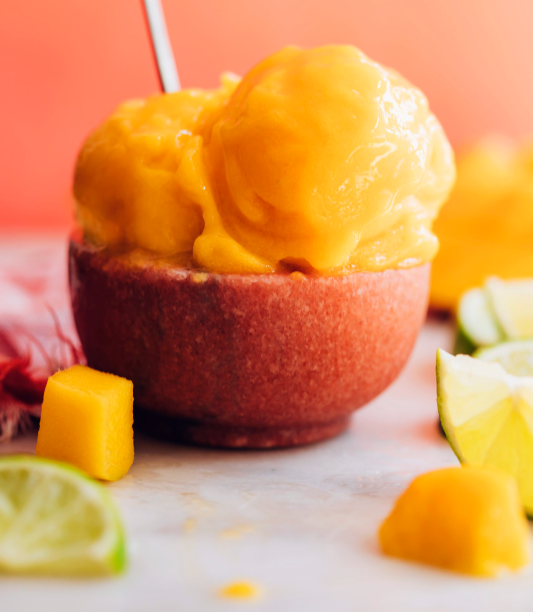 Mango sorbet