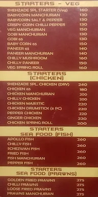 Shehzade Restaurant menu 3