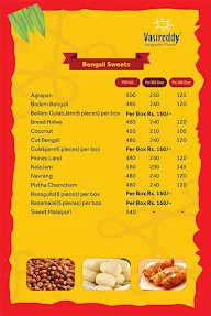 Vasireddy Swagruha Foods menu 1