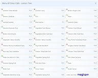 Citrus Cafe - Lemon Tree menu 2