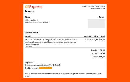 AliExpress Invoice - AliInfinity small promo image