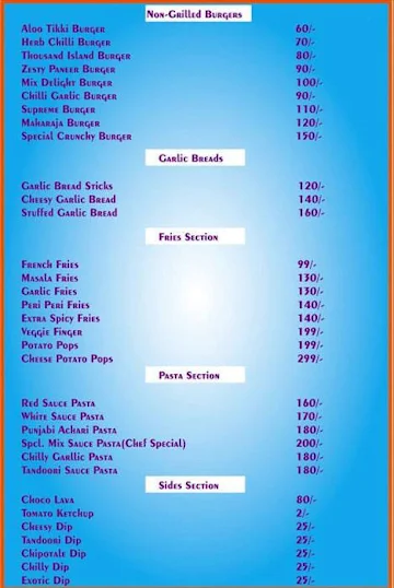 Pizza Studio menu 