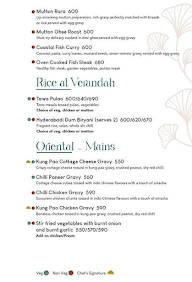 Verandah Culinary Arthouse menu 7