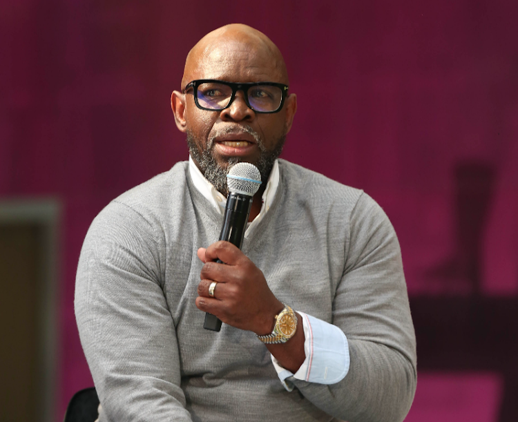 Moroka Swallows coach Steve Komphela during the launch of the DStv Premiership at Multichoice City in Randburg.