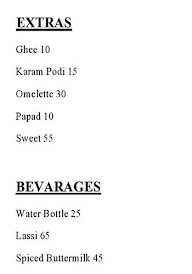 Malgudi Flavors menu 1