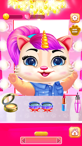 Screenshot Baby Cat Hair Salon - Pet Game