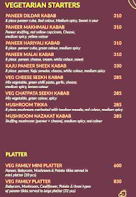 Hotel Agatya family restaurant menu 4