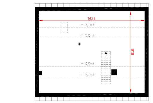 Dom Wiktorii A pa - A117a/1 - Rzut strychu do indywidualnej adaptacji (47,1 m2 powierzchni użytkowej)