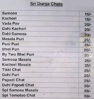 Shri Durga Sweets menu 1