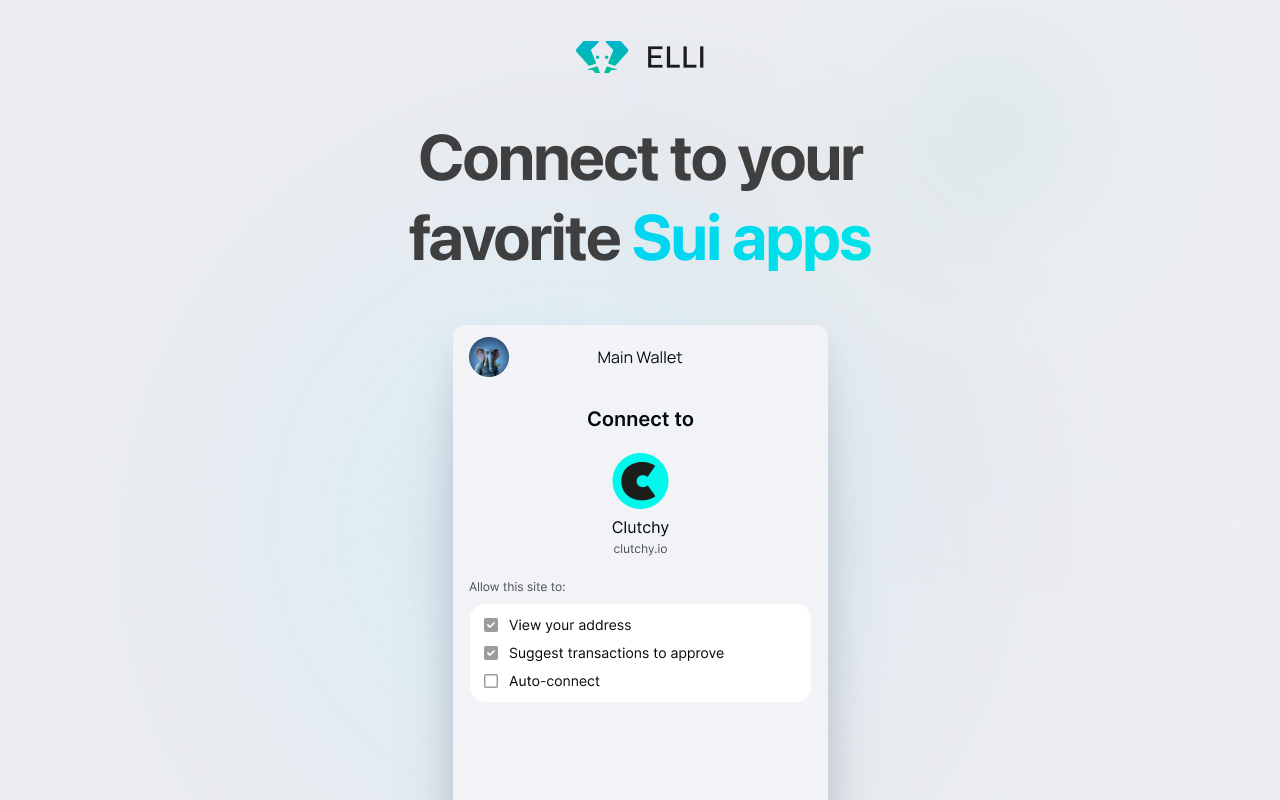 Elli - Sui Wallet Preview image 3