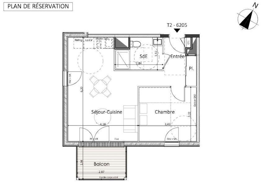 Vente appartement 3 pièces 61 m² à Laval (53000), 203 998 €
