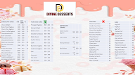 Divine Desserts menu 1