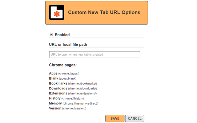 Custom New Tab URL Preview image 3