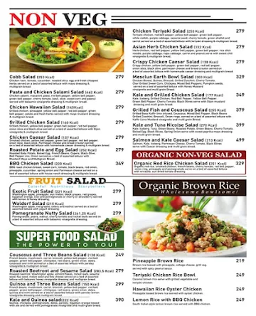 Salad Company menu 