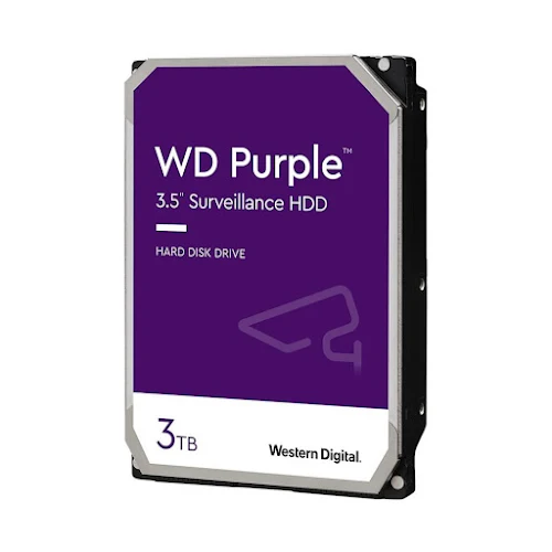 Ổ cứng HDD WD Purple 3TB 3.5inch SATA 3/ 256MB Cache/ 5400RPM (WD33PURZ)