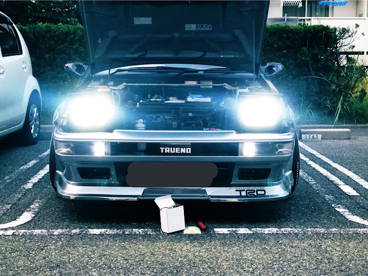 スプリンタートレノのLEDヘッドランプ・AE86・TRUENO・トレノに関するカスタム事例の投稿画像1枚目