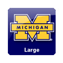 Michigan Wolverines Large Chrome extension download