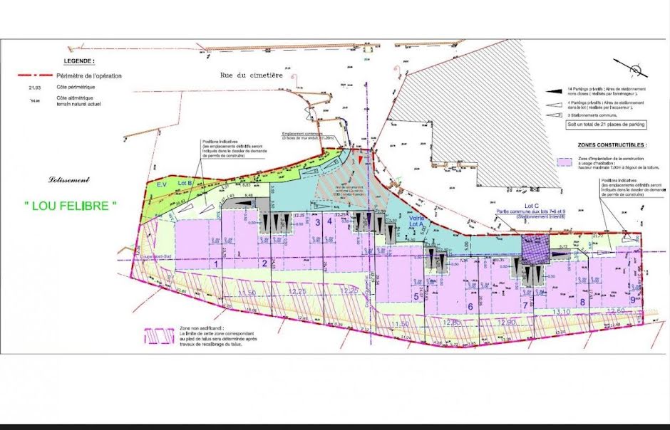 Vente terrain à batir  315 m² à Chateaurenard (13160), 124 000 €