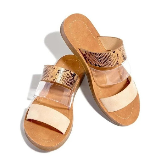 Title 6, Snake pattern womens slippers for stylish home...