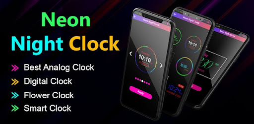 Neon Night Clock-Digital Clock