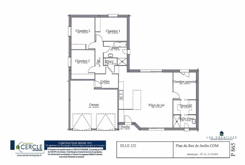  Vente Terrain + Maison - Terrain : 13 995m² - Maison : 109m² à Diou (03290) 