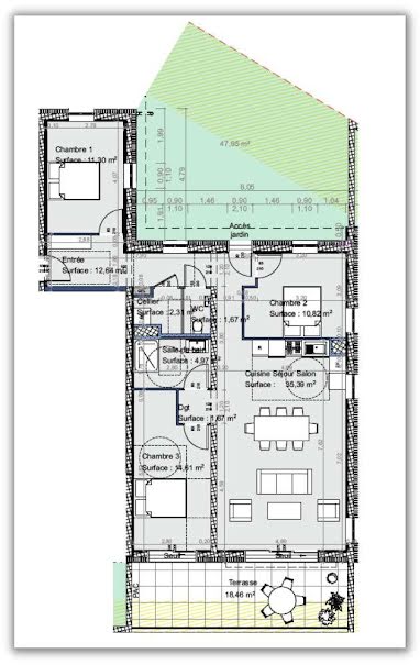 Vente appartement 4 pièces 95.35 m² à Morteau (25500), 461 000 €