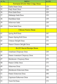 Dosa Chain menu 6