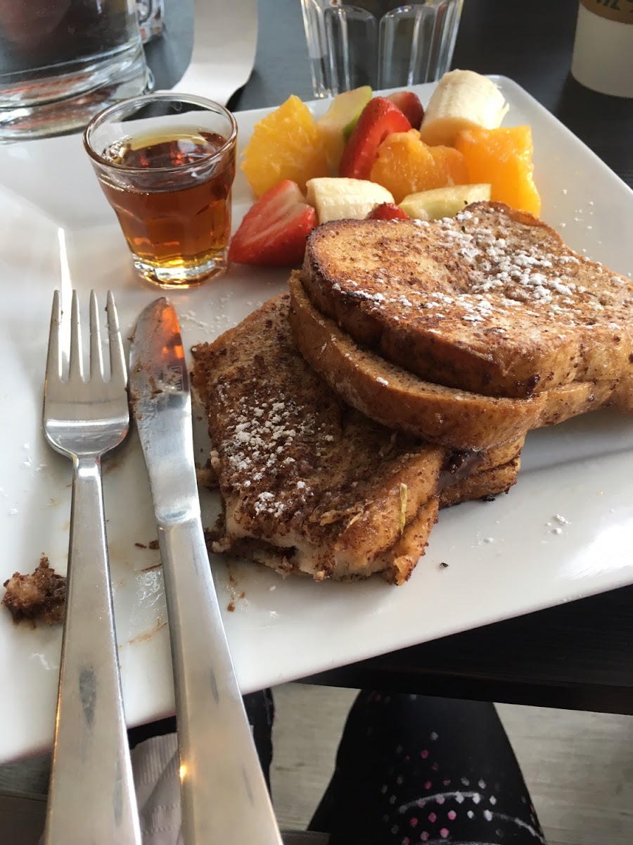 Nutella stuffed French toast. It was delicious!