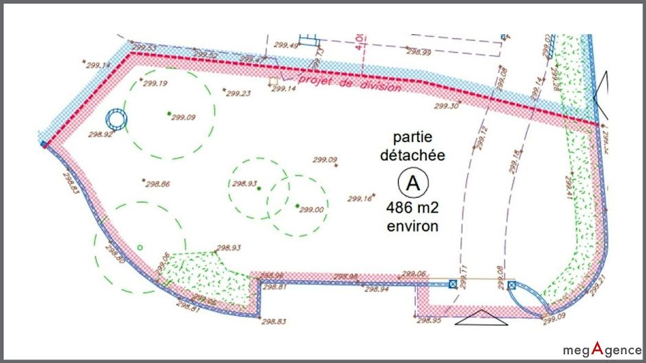 Vente terrain  486 m² à Dommartin (69380), 275 000 €