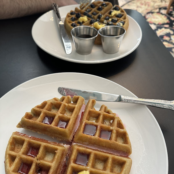 Lemon blueberry waffles