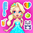 Princess girl paper House game icon