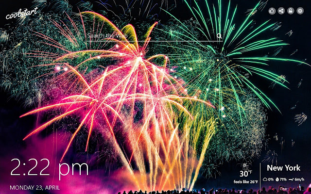 Fireworks HD Wallpapers Lights New Tab Theme