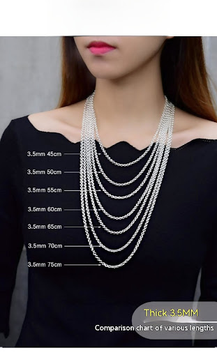 Title 1, Sterling Silver Necklace for Men and Women. A t...