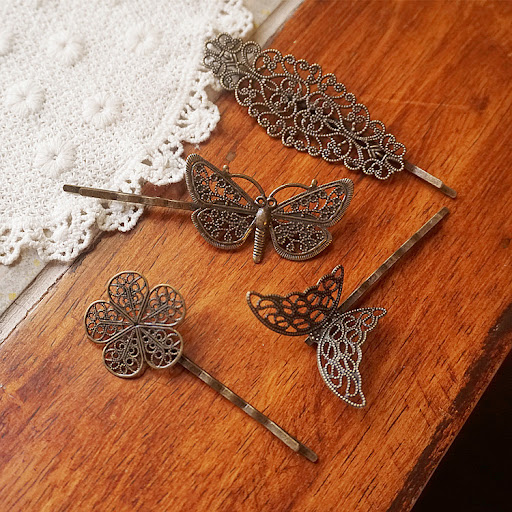 Title 1, Creative Retro Jewelry Female Bronze Hair Clip ...