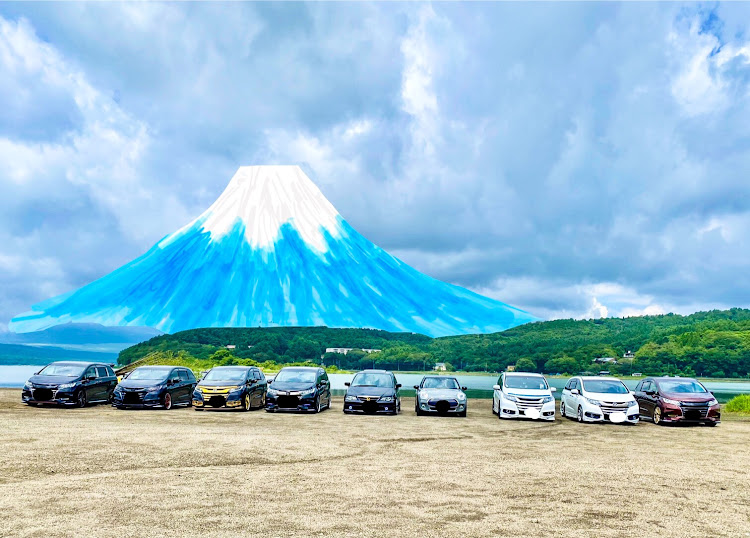 オデッセイのclub.M・火曜日会一周年記念MT・山中湖畔・富士山見えない😱・SHOW画伯降臨に関するカスタム事例の投稿画像7枚目