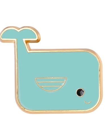 Broche baleine dessin animé - 2