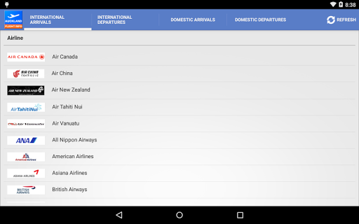 Auckland Flight Info