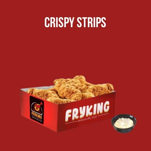 Crispy Chicken Strips With Garlic Dip