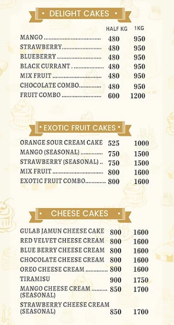 Cocoa Confections menu 