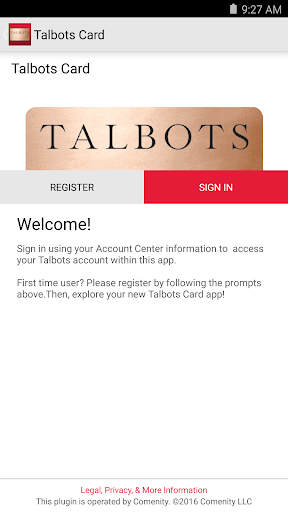 Talbots Credit Card App